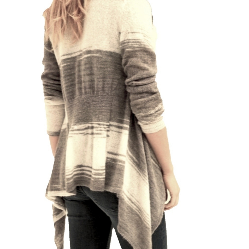 Tommy Bahama Wm Long Slv Waterfall Open Knit Cardigan - Picture 3 of 5